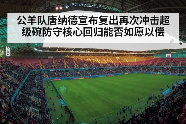 公羊队唐纳德宣布复出再次冲击超级碗防守核心回归能否如愿以偿
